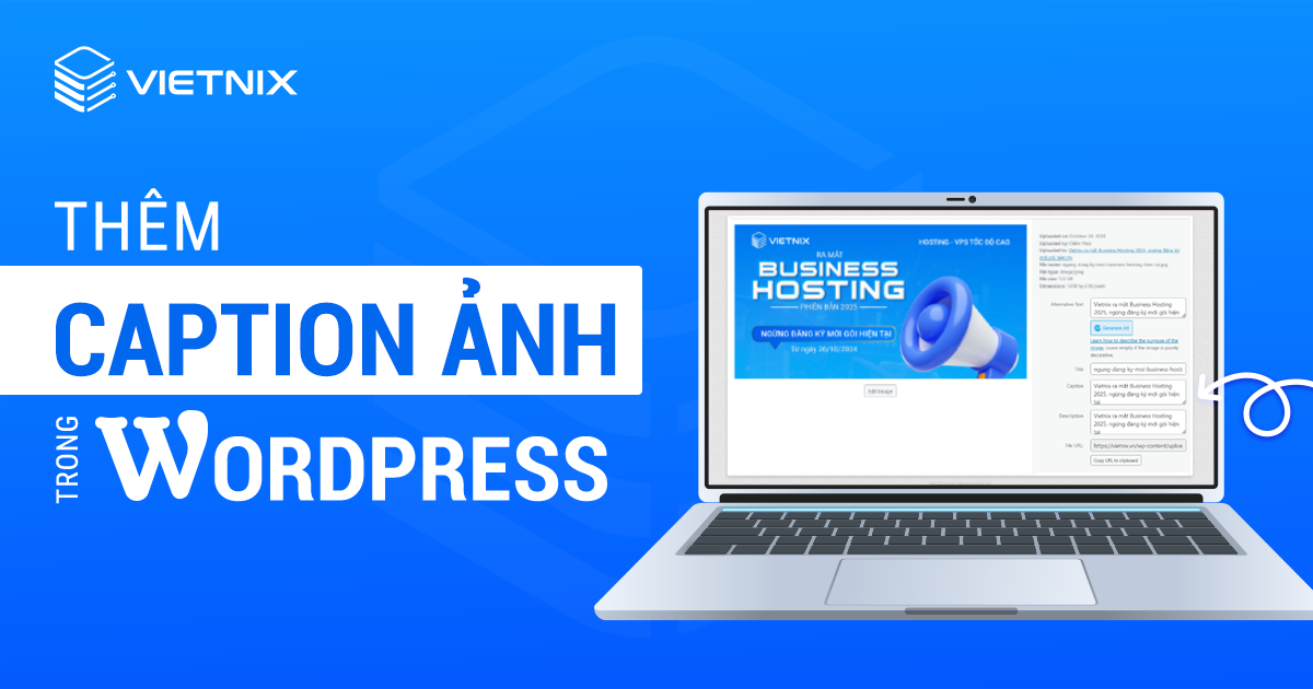 Thêm caption ảnh trong WordPress