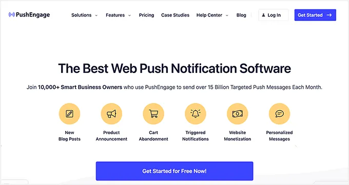 Tạo tài khoản PushEngage