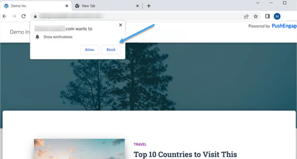 Nhấp vào Allow button để tự động trở thành thành viên