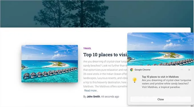Nhấp vào Publish button để đăng bài viết