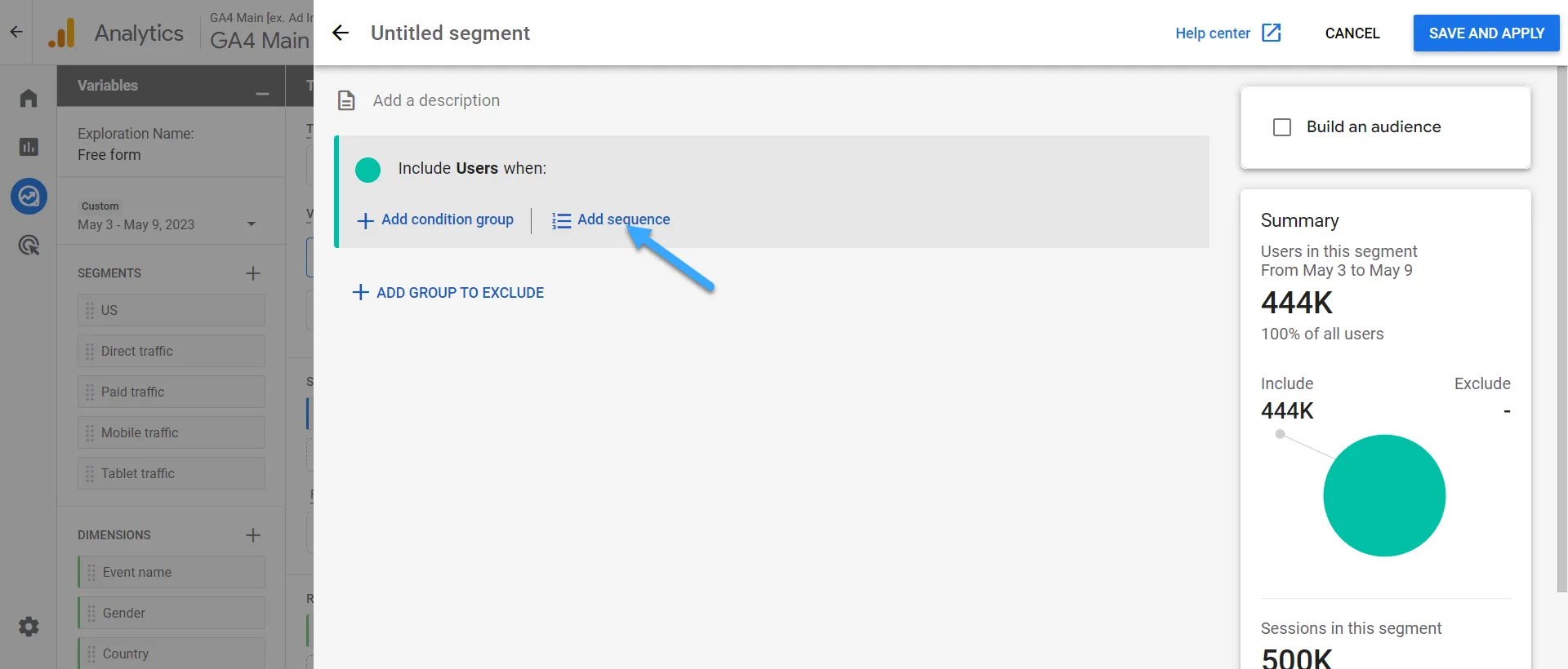 Ví dụ về user segment (phân khúc người dùng)