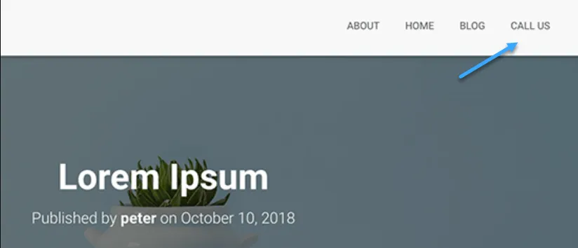 Truy cập trang web để xem link click to call hoạt động