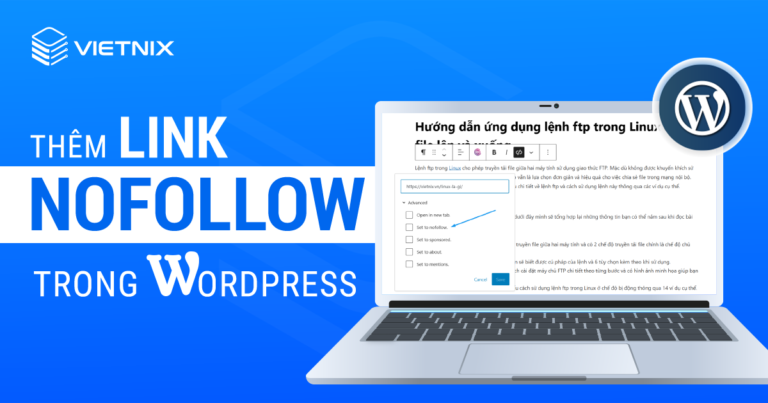 Thêm link nofollow trong WordPress
