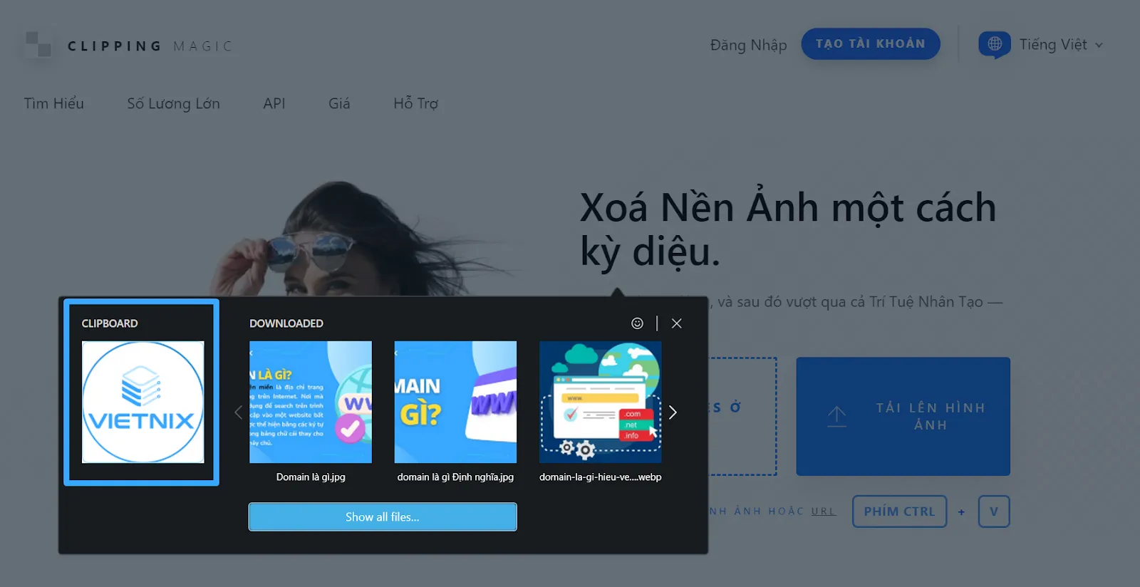 Clipping Magic – Xóa phông online miễn phí