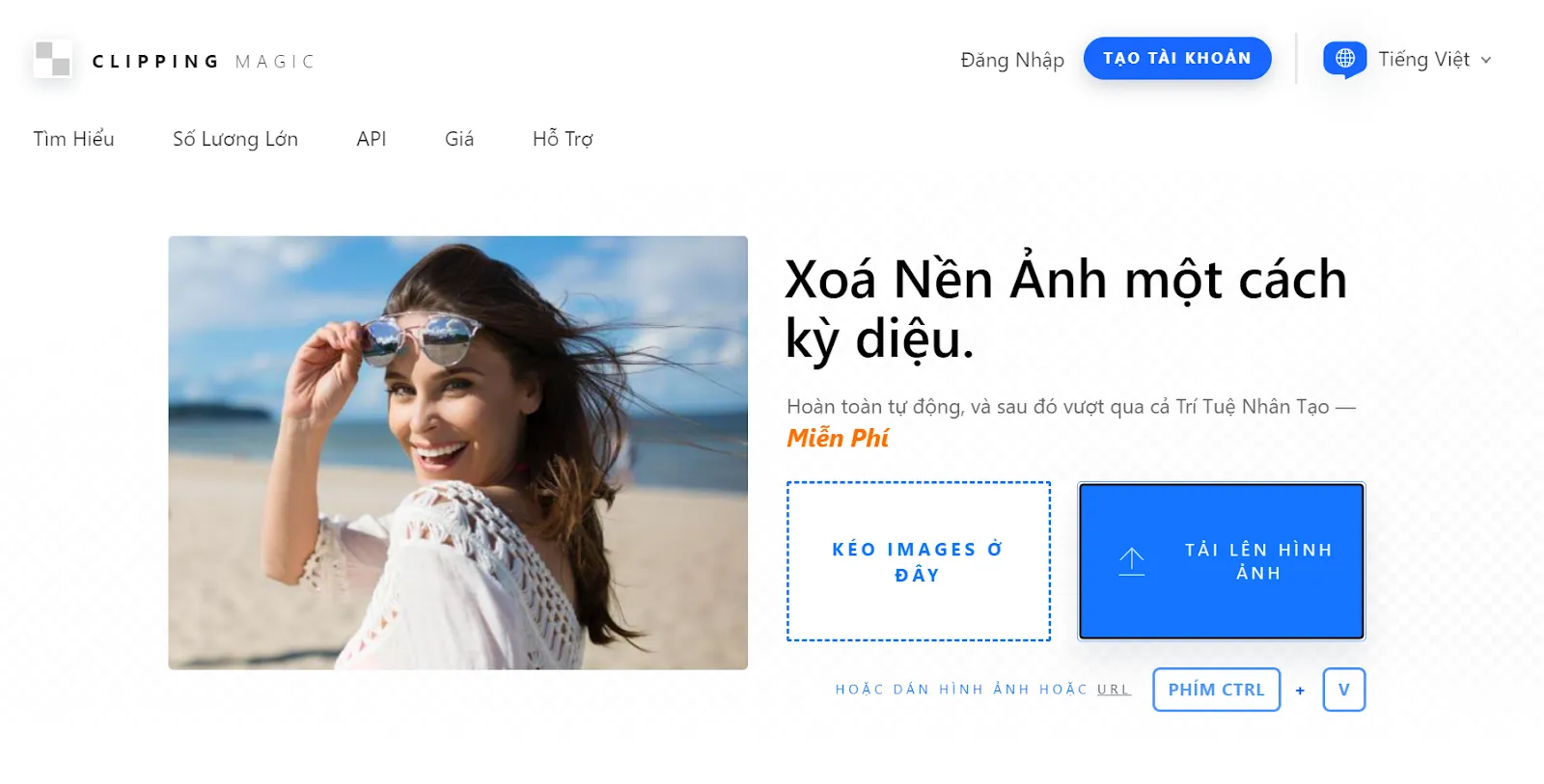 Clipping Magic – Xóa phông online miễn phí