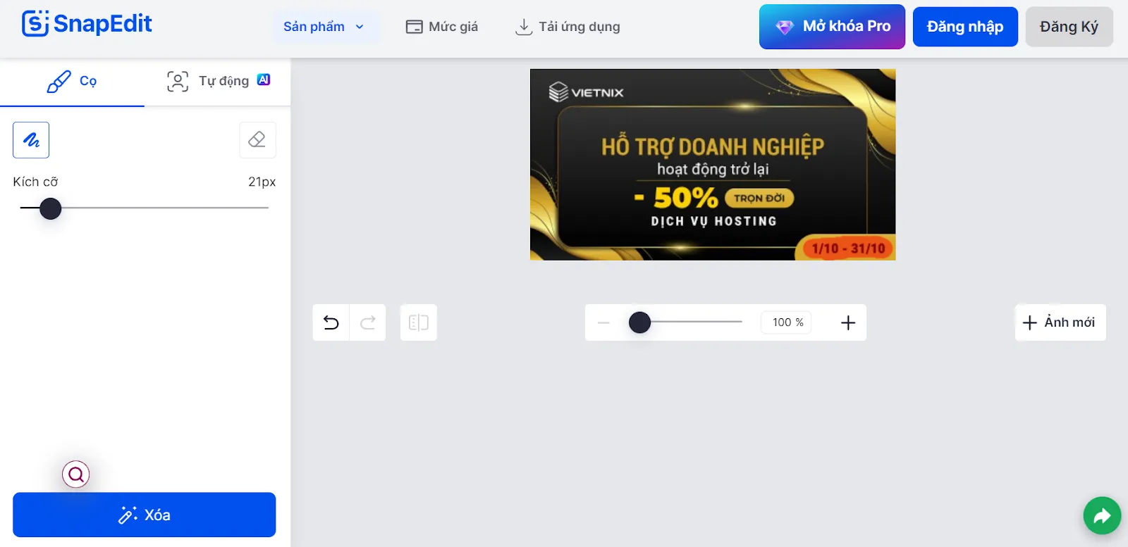 Snap Edit – Xóa nền ảnh trực tuyến miễn phí