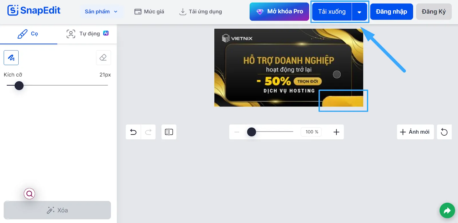 Snap Edit – Xóa nền ảnh trực tuyến miễn phí