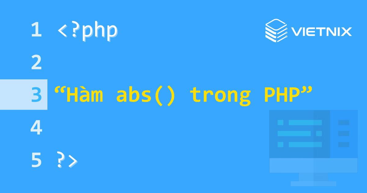 Hàm abs() trong PHP