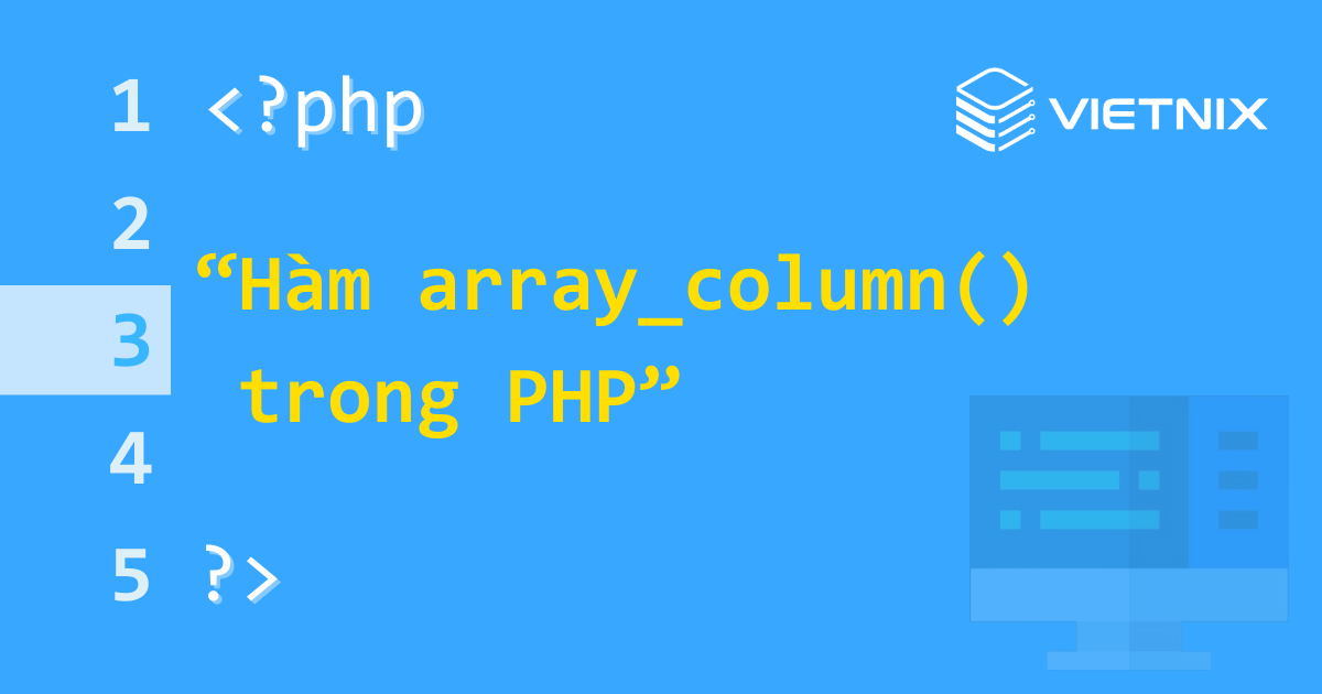Hàm array_column() trong PHP