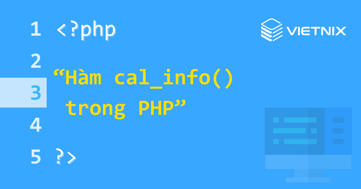 Hàm cal_info() trong PHP