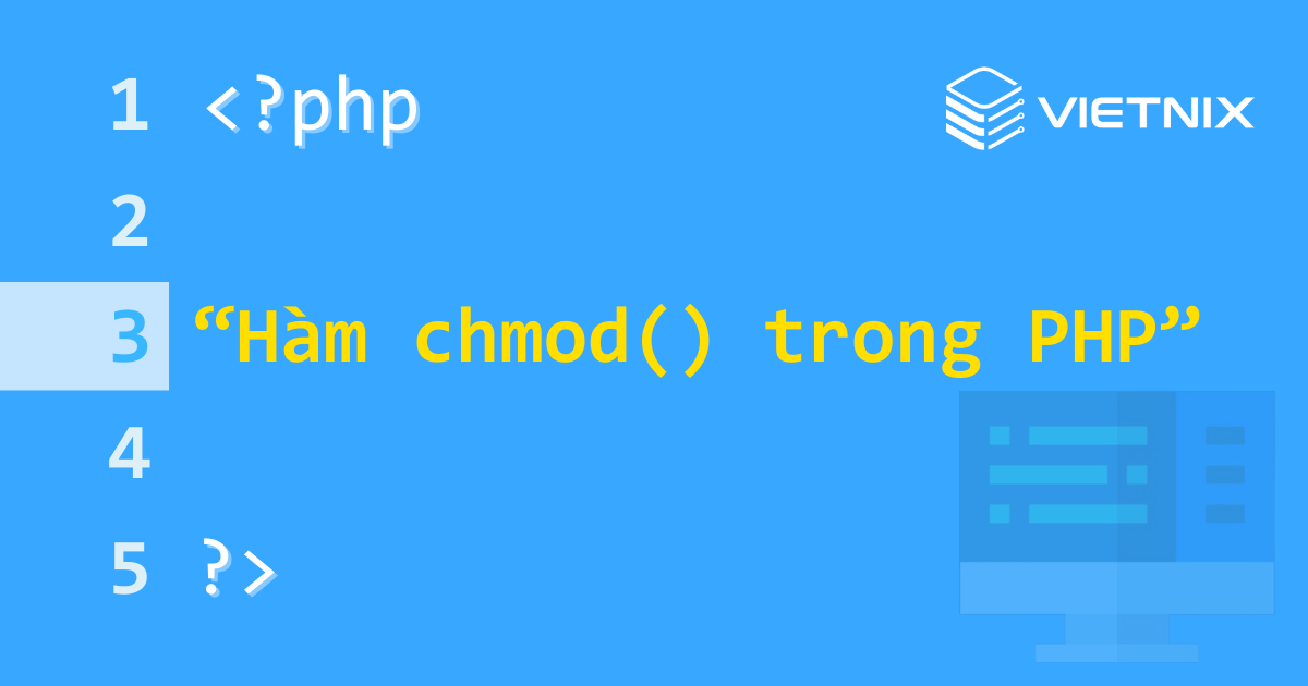 Hàm chmod() trong PHP