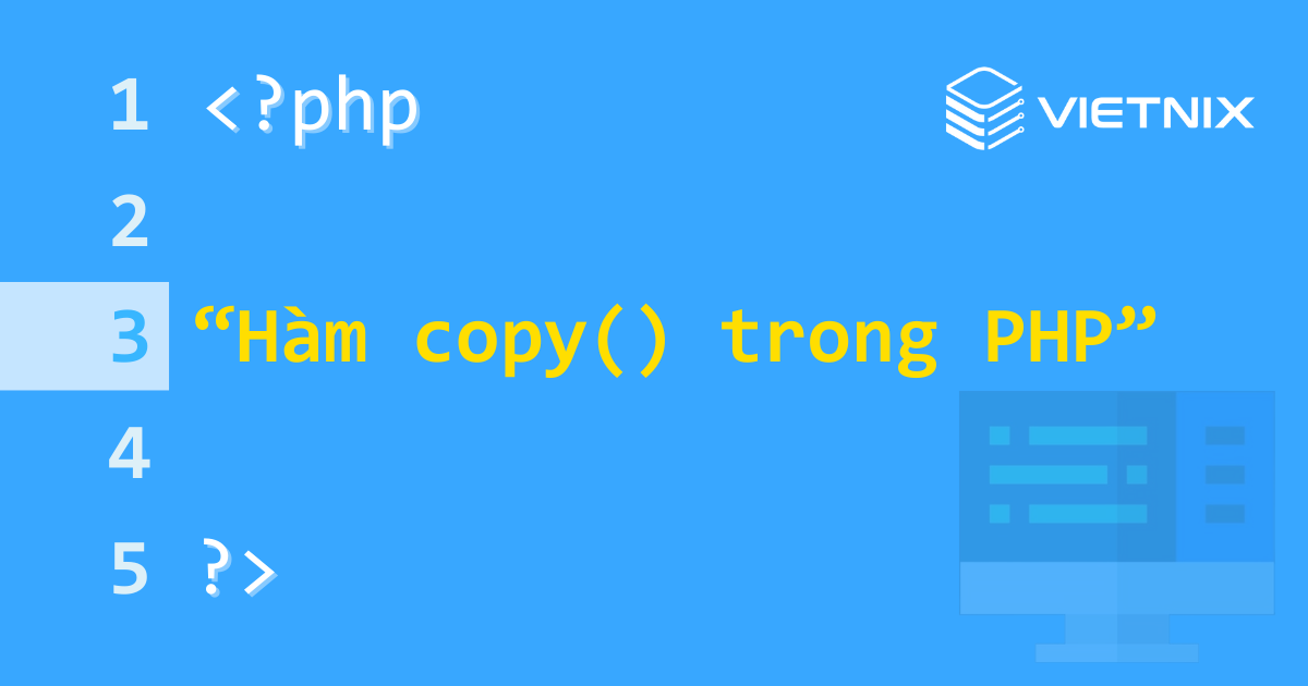 Hàm copy() trong PHP