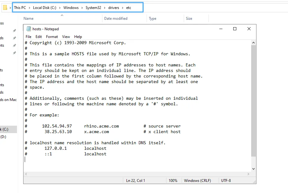 Kiểm tra tường lửa/file hosts
