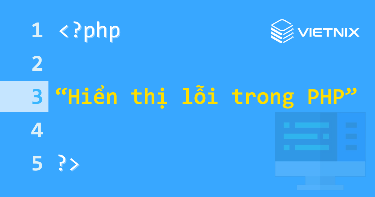 Hiển thị lỗi trong PHP