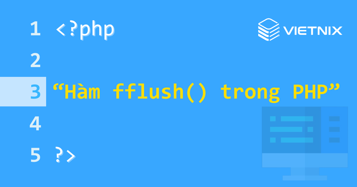 Hàm fflush() trong PHP