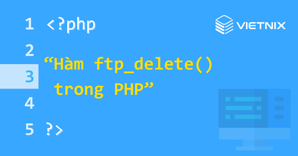 Hàm ftp_delete() trong PHP