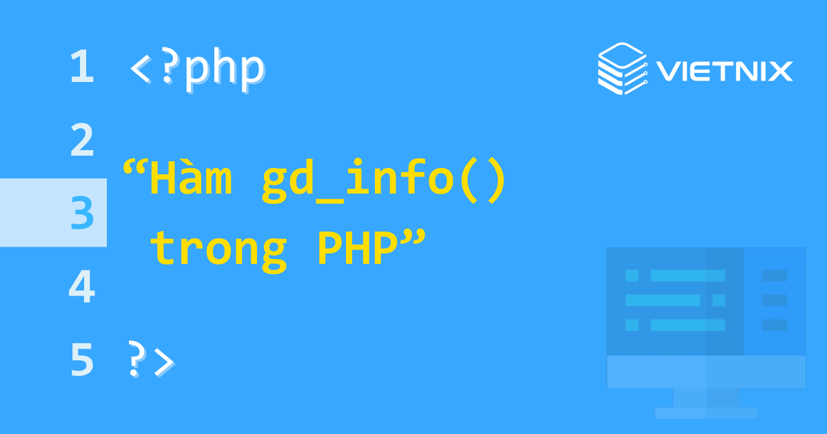 Hàm gd_info() trong PHP
