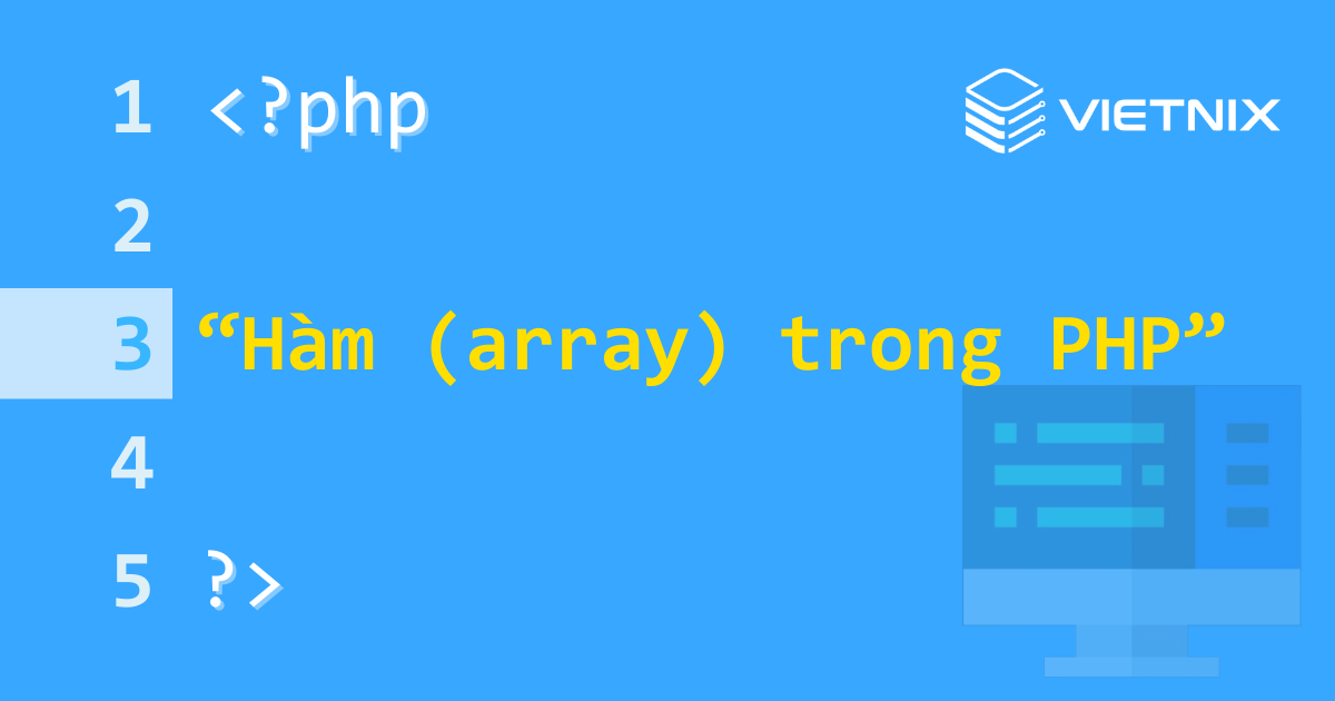 Hàm array() trong PHP