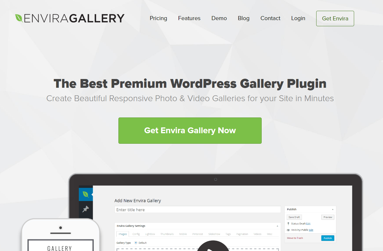 Tạo image gallery trong WordPress bằng Envira Gallery