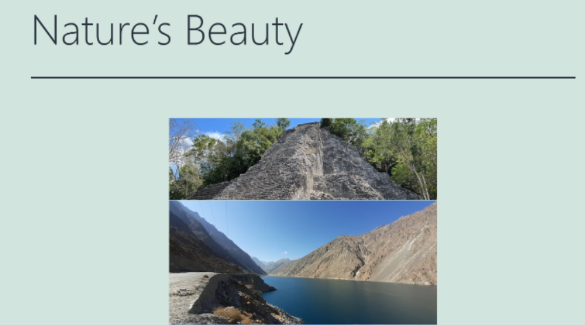 Giao diện image gallery đã tạo