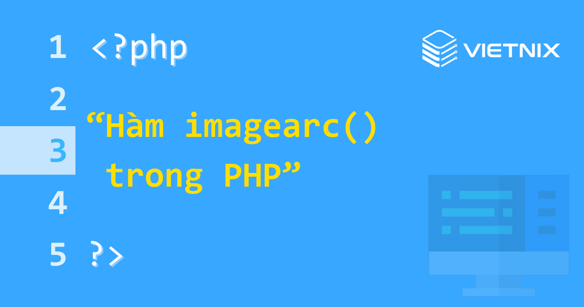 Tìm hiểu về hàm imagearc() trong PHP 7 Tổng hàm imagearc() được sử dụng để tạo một cung tròn có tâm tại tọa độ đã cho