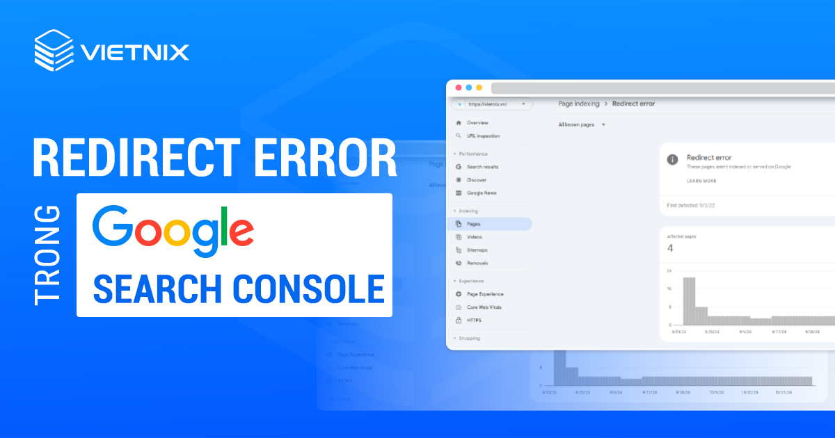 Redirect Error trong Google Search Console