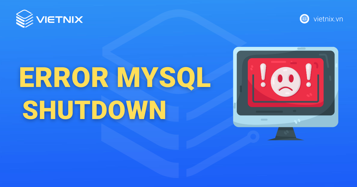 error mysql shutdown