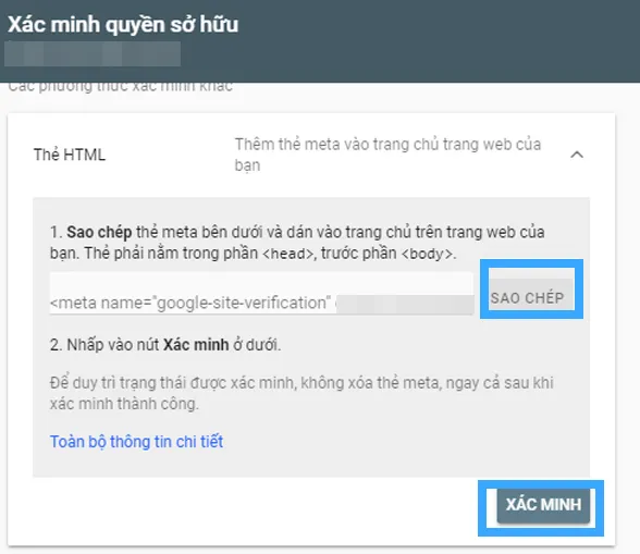 Sao chép thẻ meta