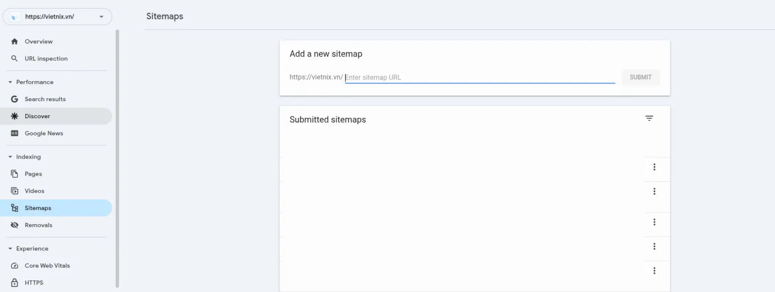 Gửi sitemap để Google hiểu cấu trúc trang web