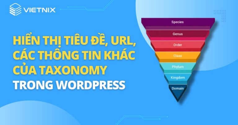 Hiển thị tiêu đề, URL và các thông tin khác của taxonomy hiện tại trong WordPress