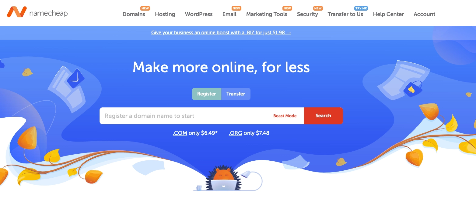 Namecheap - Nhà cung cấp tên miền quốc tế giá rẻ