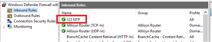 Cách cấu hình NTP Server trên Windows Server 2019 46 Hoàn tất thiết lập mở port cho NTP