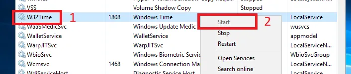 Cách cấu hình NTP Server trên Windows Server 2019 37 Khởi động lại NTP service