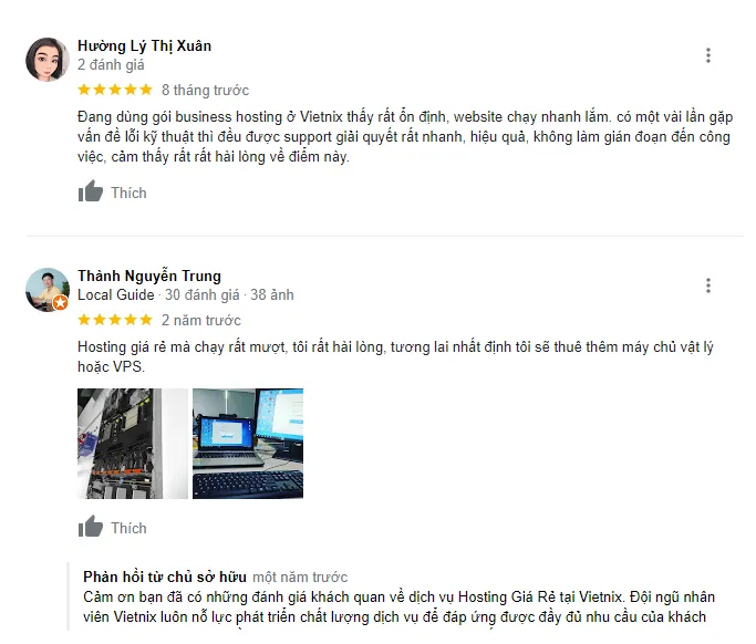 Review của khách hàng