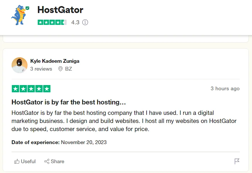 review khách hàng HostGator 4