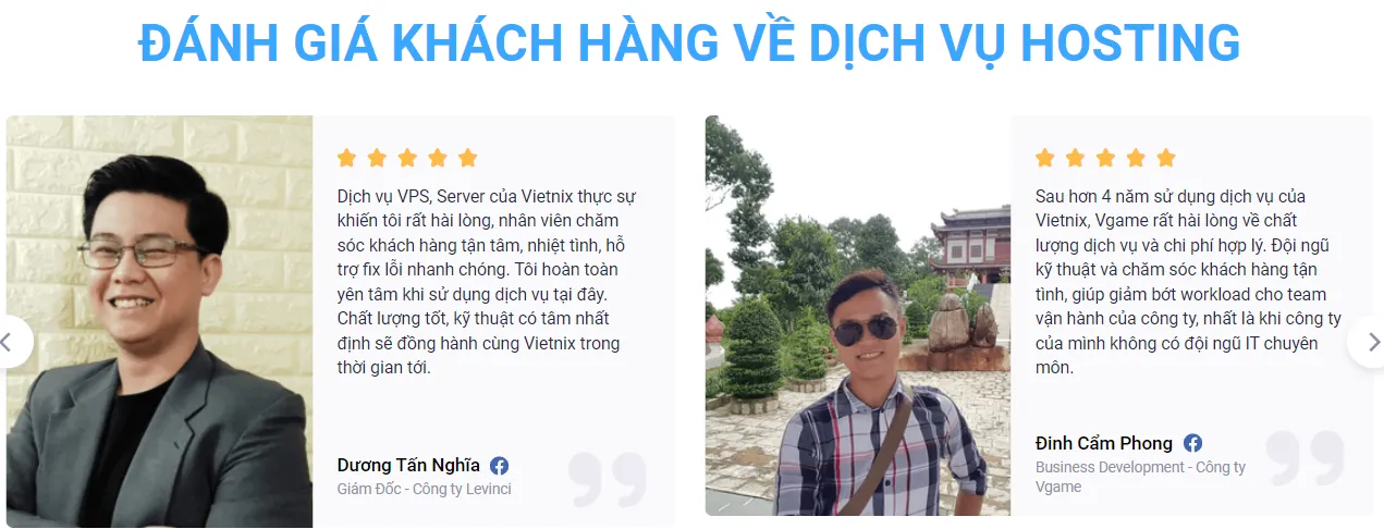 review khách hàng Vietnix 1