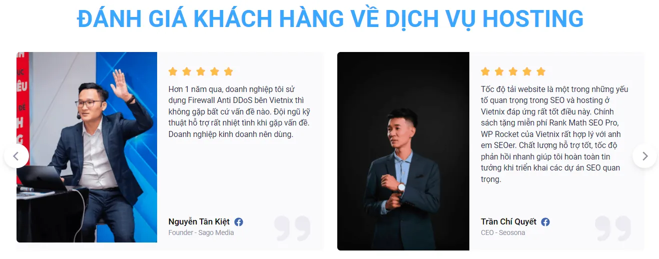 review khách hàng Vietnix 2