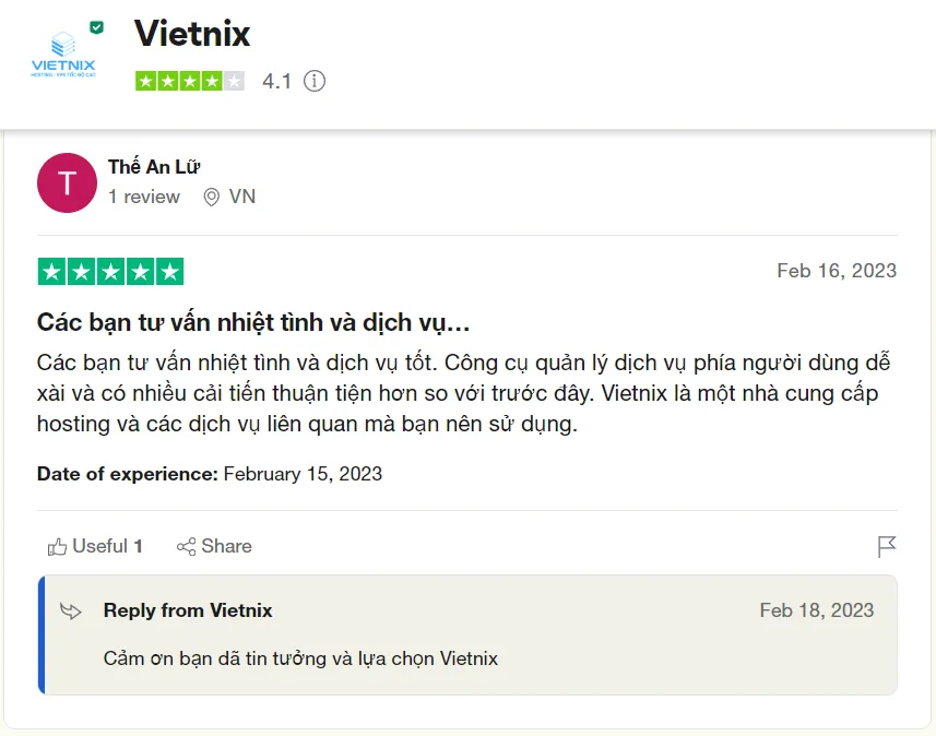 review khách hàng Vietnix 3