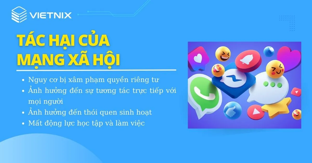 Tác hại của mạng xã hội