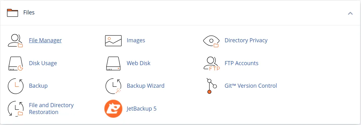 Quản lý file trong cPanel