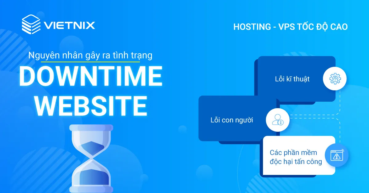 Nguyên nhân gây ra tình trạng downtime website