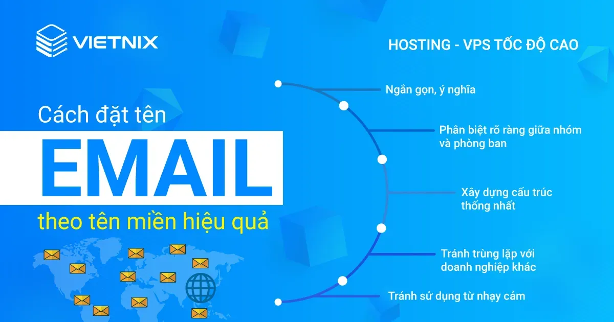 Cách đặt tên email theo tên miền hiệu quả