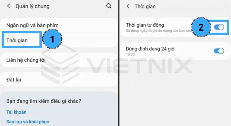 Truy cập vào thời gian tự động