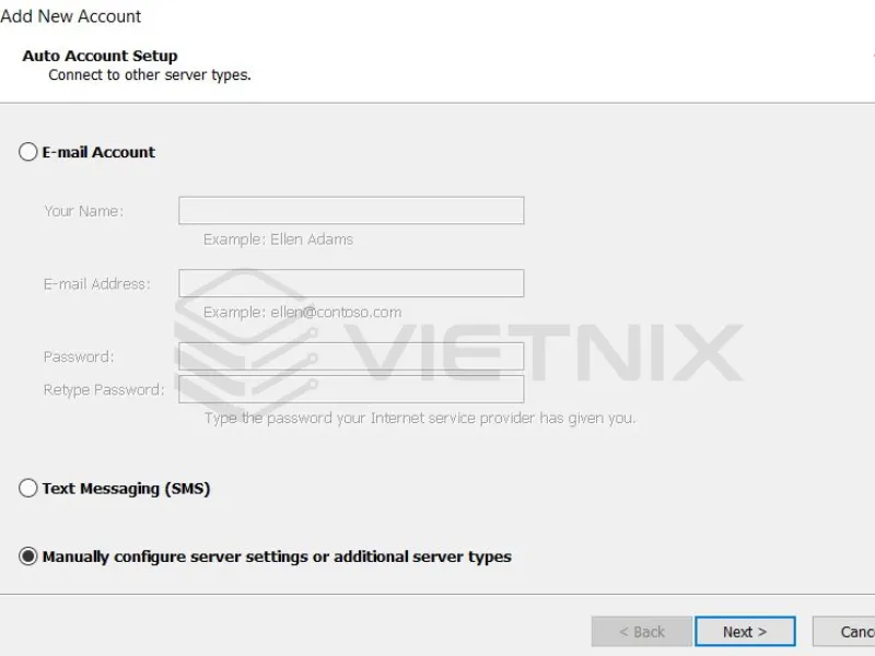 Thêm tài khoản Email công ty