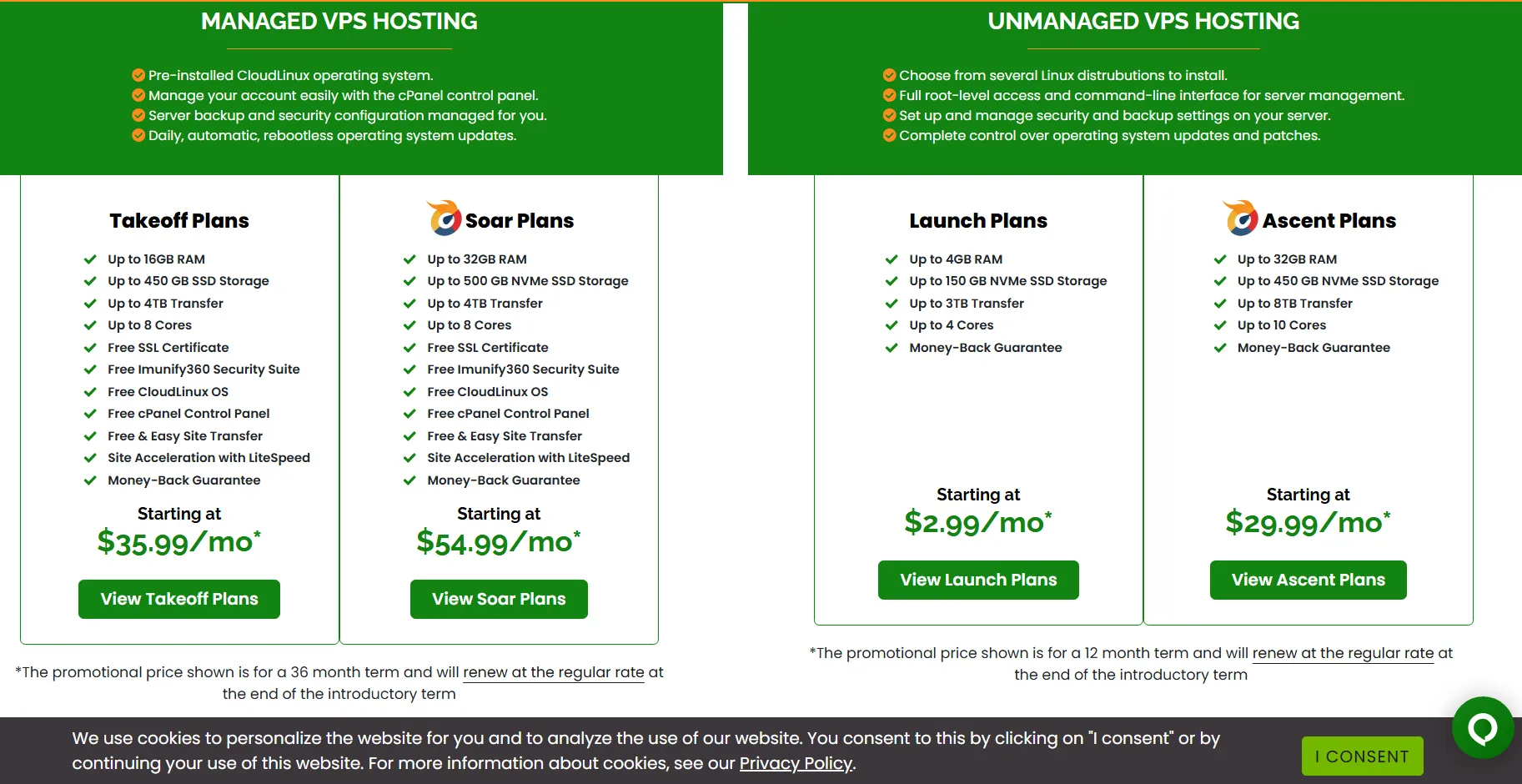Dịch vụ VPS tốt nhất của A2 Hosting
