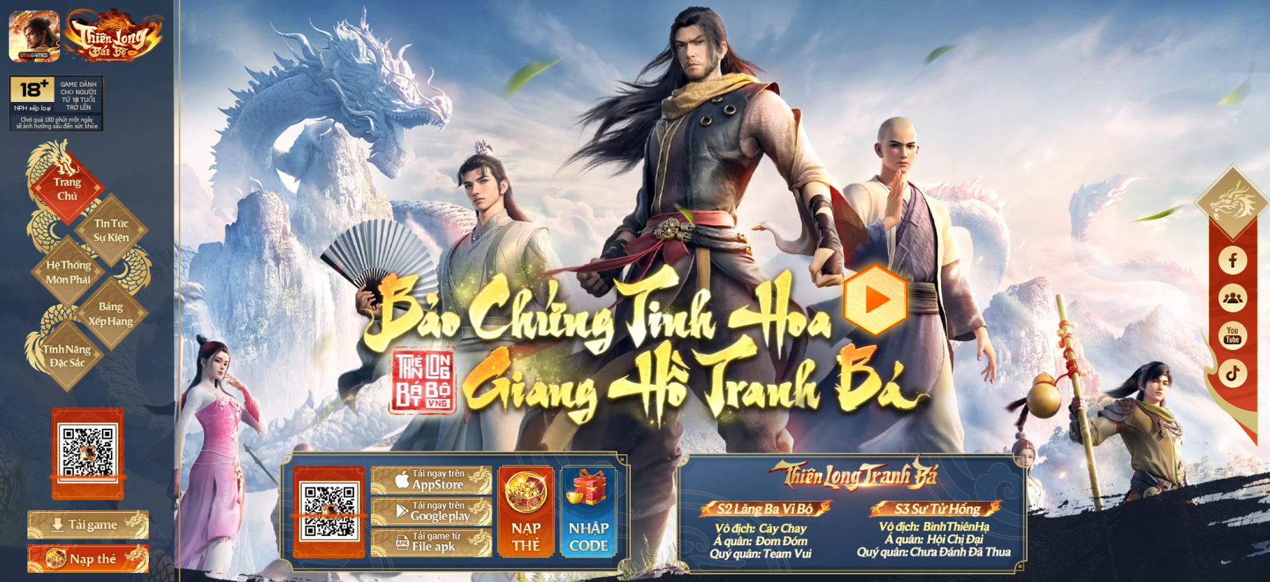 VPS treo game là lựa chọn hàng đầu của các game thủ Thiên Long Bát Bộ 