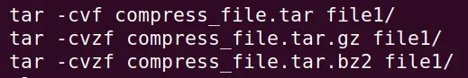 Nén file với option -z