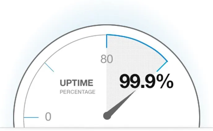 Hãy chắc chắn nhà cung cấp đảm bảo uptime của server đạt tối thiểu là 99,95%