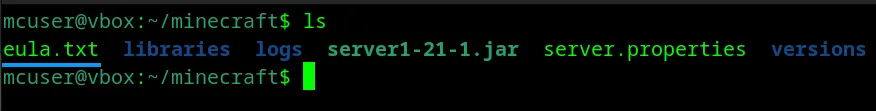 Tìm vị file eula.txt