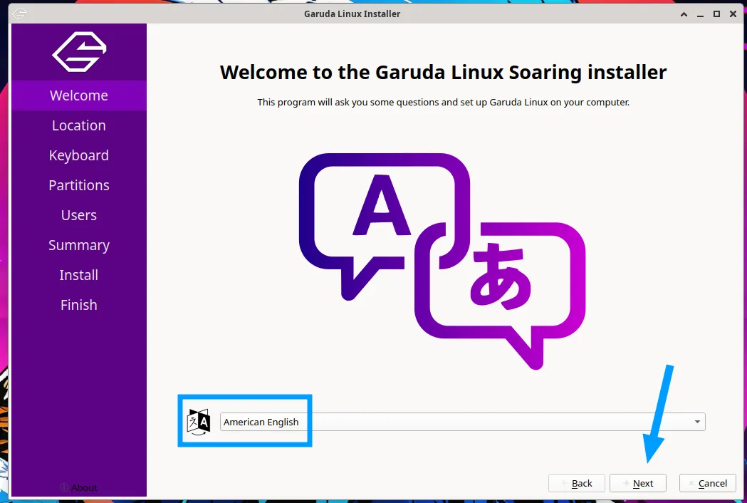 Cài đặt Garuda Linux